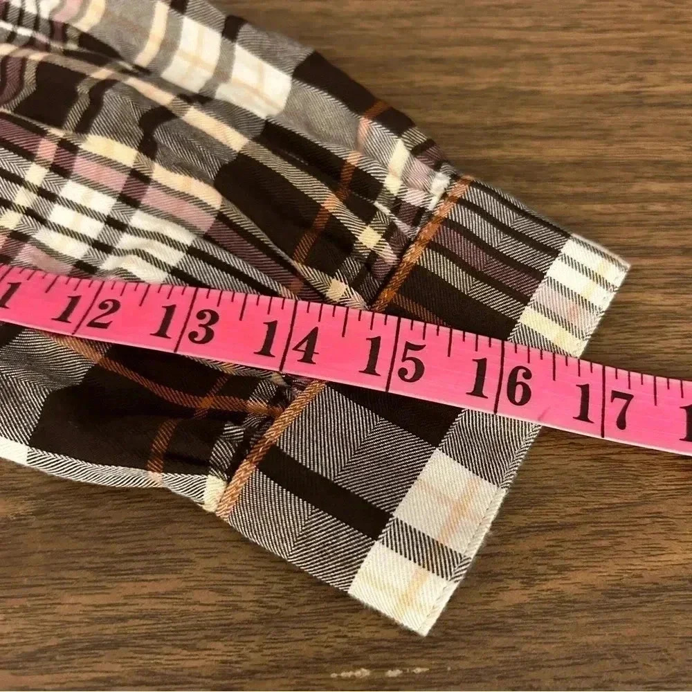Plaid Ruffle Women's Top - Picture 10 of 11